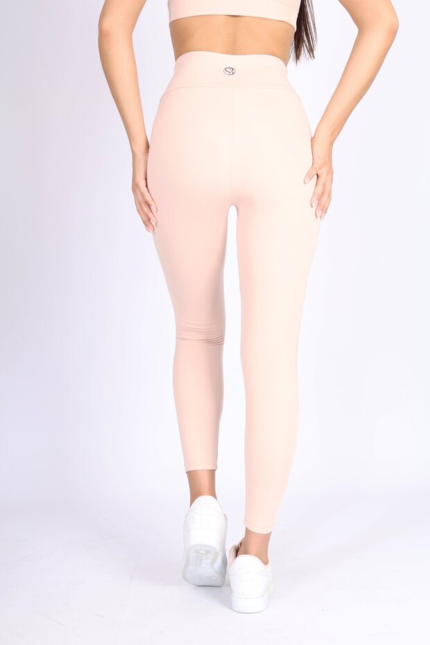 Συσφιγκτικό και ελαστικό κολάν σε ροζ χρώμα - 5
