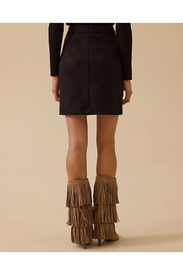 Mini Süet Etek - 4