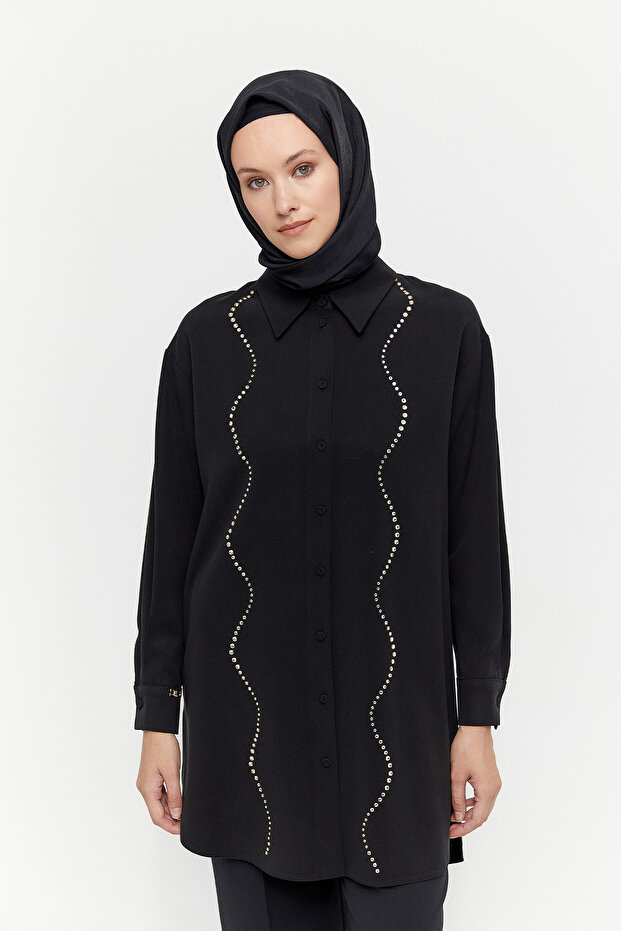 Taş İşlemeli Tunik - 3