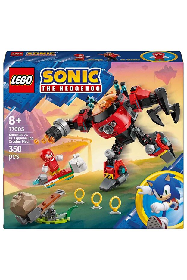 ® Sonic Knuckles Egg Crusher Robotu 77005 – 8+ Yaş Çocuklar İçin Sonic Oyuncak Yapım Seti (350P) - 5