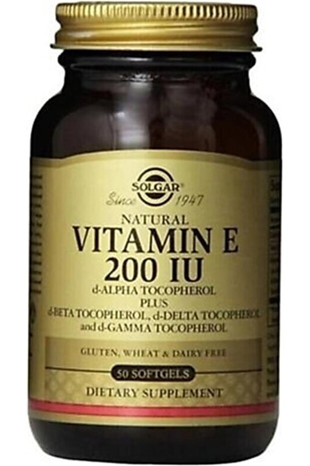 Vitamin E 200 IU 50 Vegetable Softgel - 1