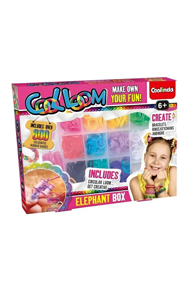 Paulinda Cool Loom Elephant Box Hobby Set S 00095692