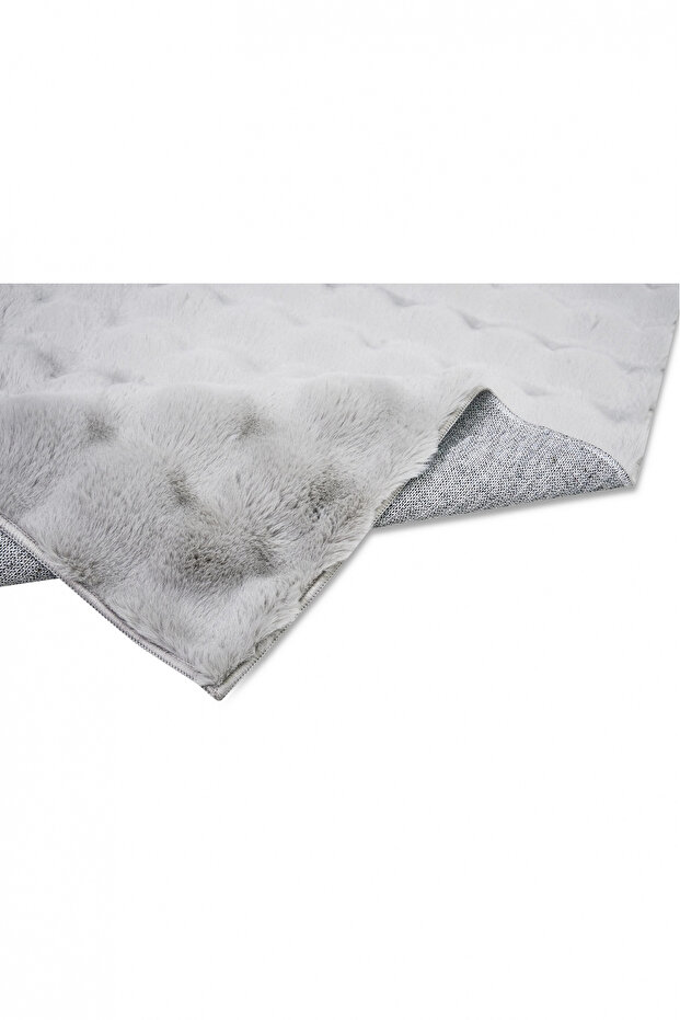 Molecule Gri Peluş Post Halı - 3
