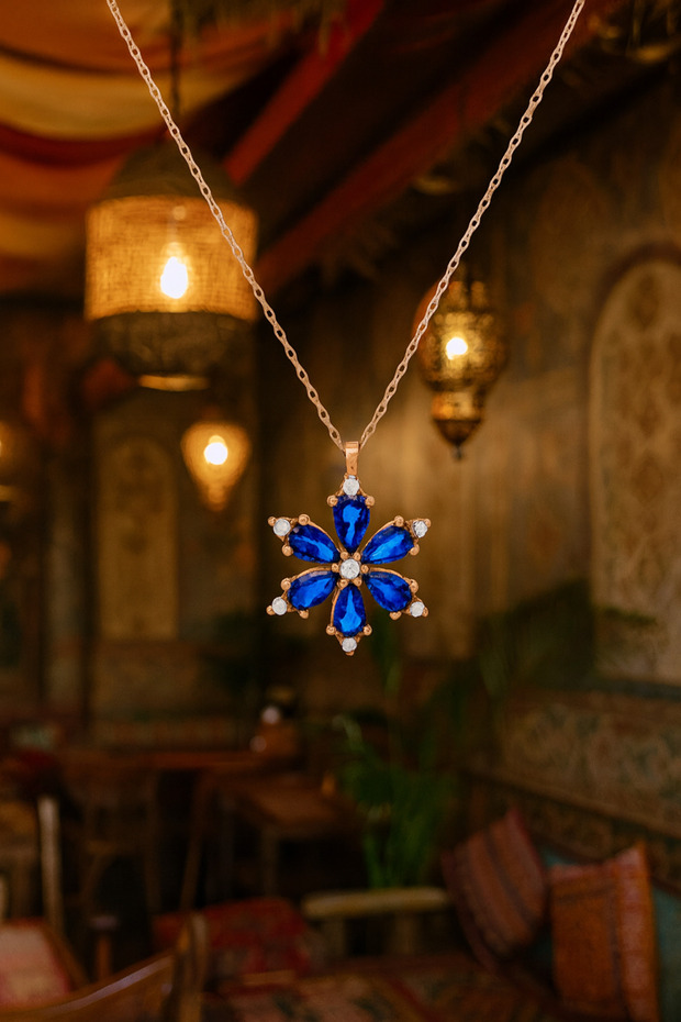 Manolya Gümüş Kolye - 4