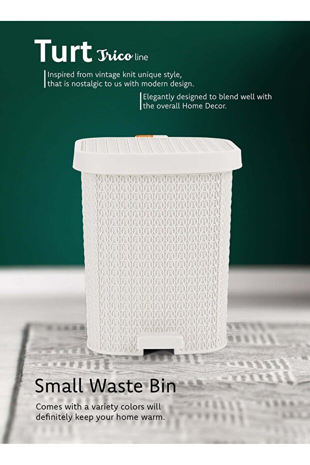 Turt Step-on Waste Bin with Pedal 7 Ltr