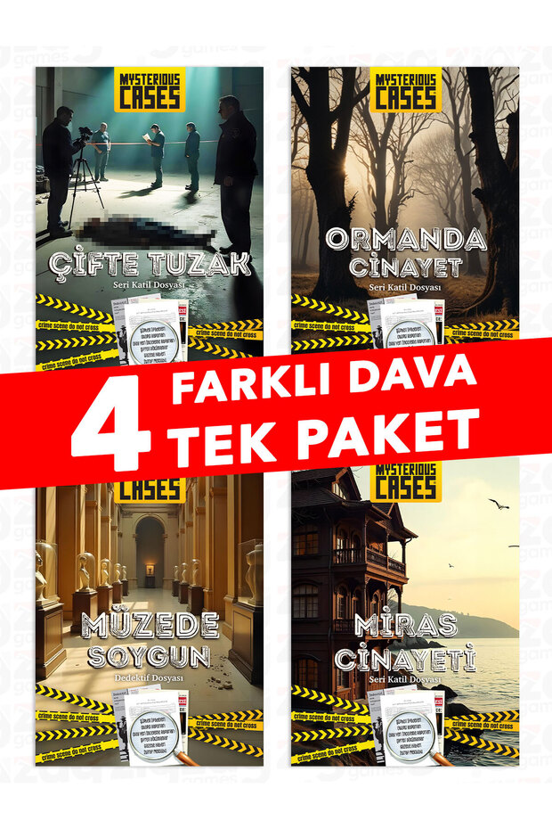 Detective Case Solving Game |   4 Different Cases |   Single Package |   Murder Investigation and Case Resolution Game - 1