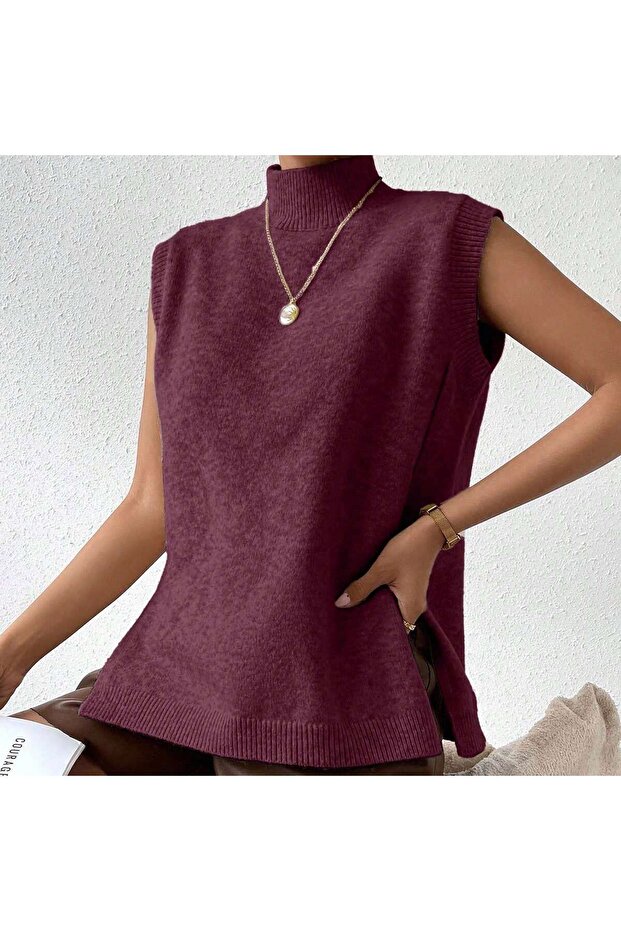 ŞARDONLU TRİKO SÜVETER - 6