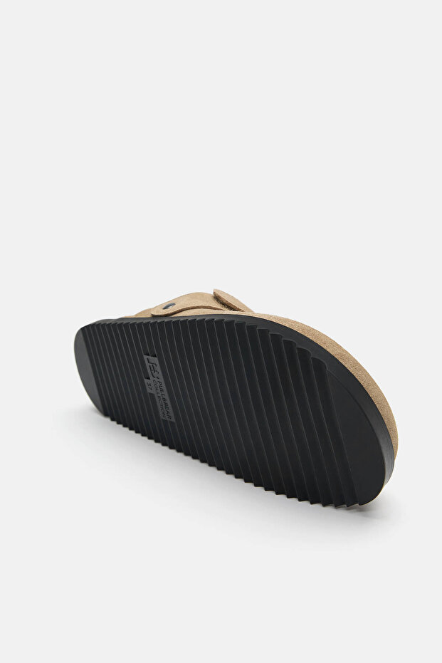 Çok pozisyonlu bantlı deri terlik - 3