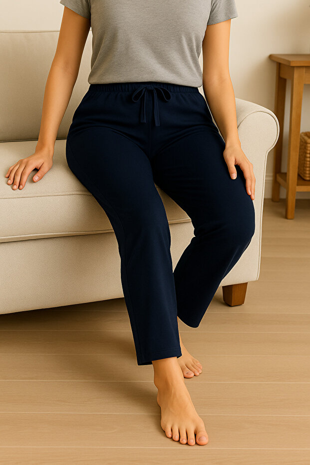 Kırmızı Tek Alt Pijama - 4