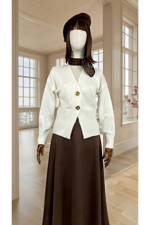 Hırka Çift Düğmeli - 1