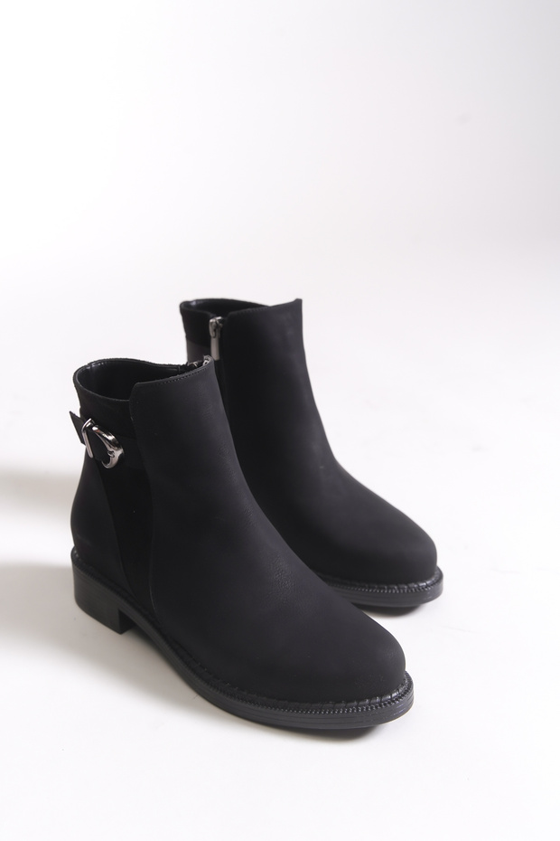 Giselnath Kadın Bot 0012070 Mat Siyah - 8