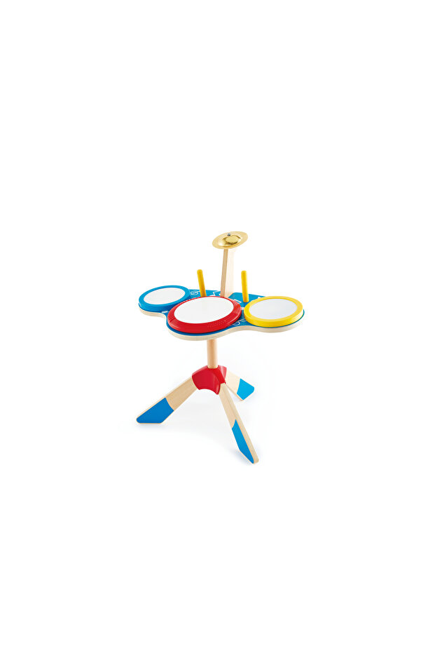 Wooden Drum & Cymbal Musical Set - 1