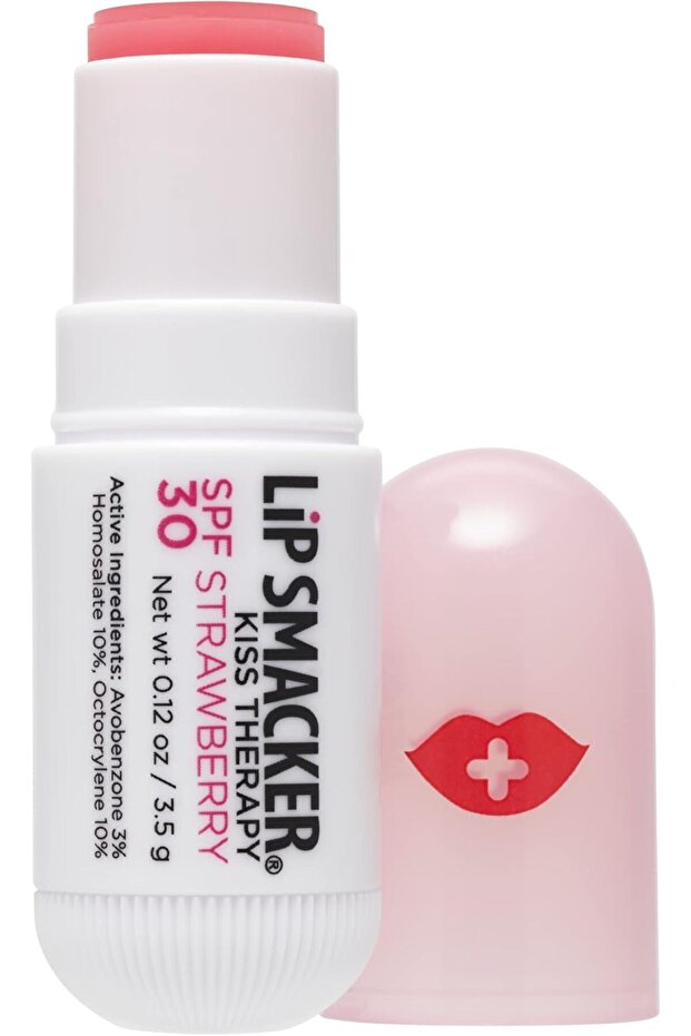 Strawberry Lip Therapy Balm with SPF 30 for Sun Protection & Moisturizing – 0.12 oz