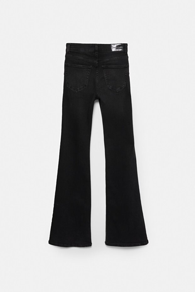 High-waist flared jeans - 7
