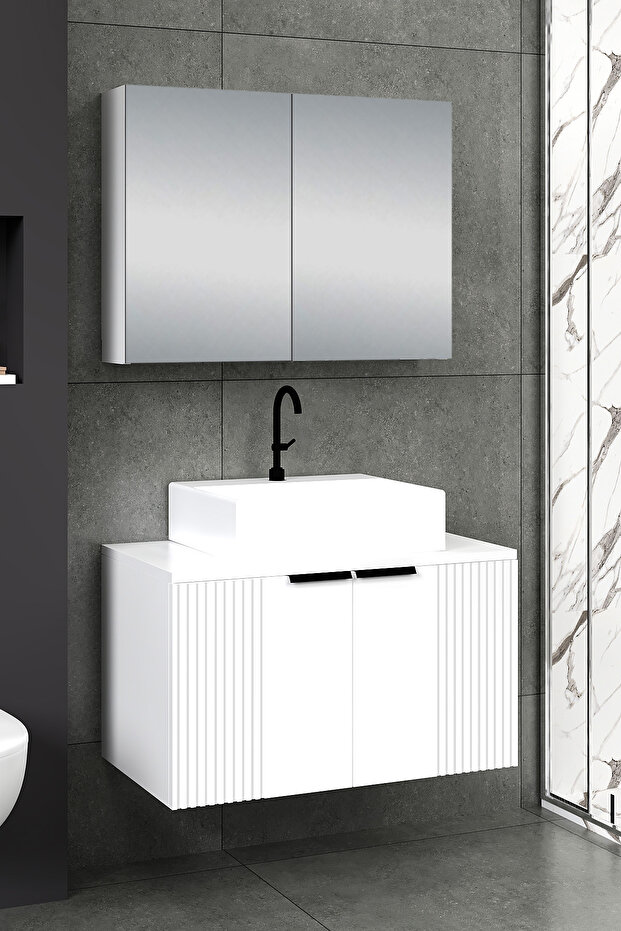 %100 Mdf 65 cm Chester Banyo Dolabı - 3