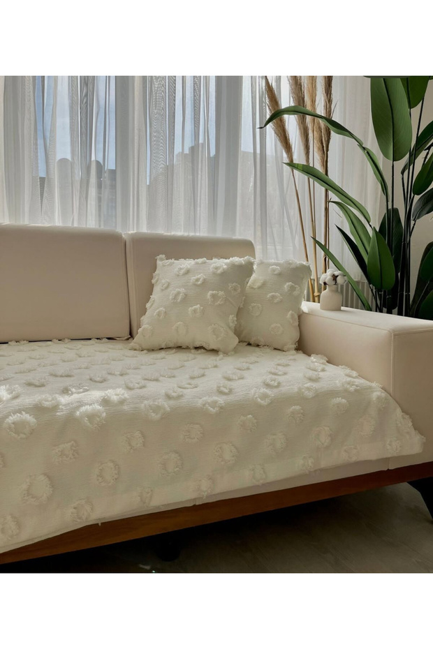 غطاء كرسي بومبوم EKRU - 1