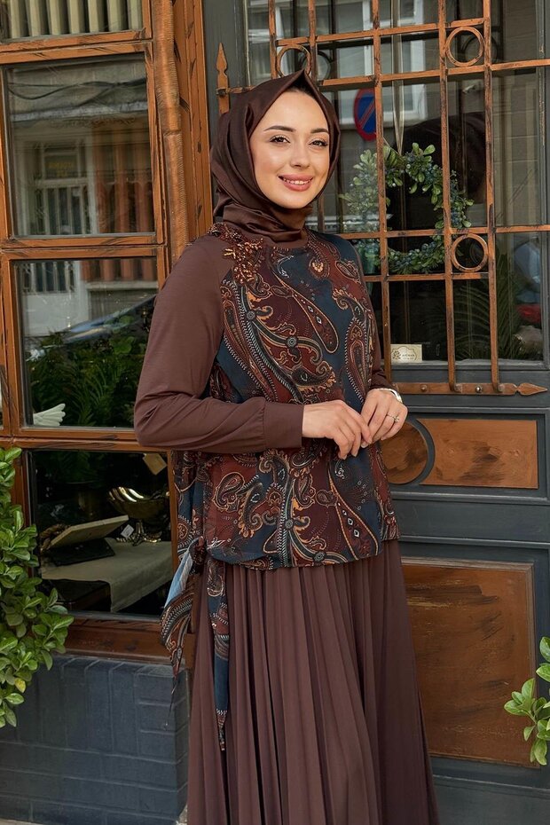 بلوزة منقوشة عرقية - 2