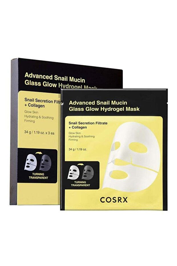 Advanced Snail Mucin Glass Glow Hydrogel Mask 3S