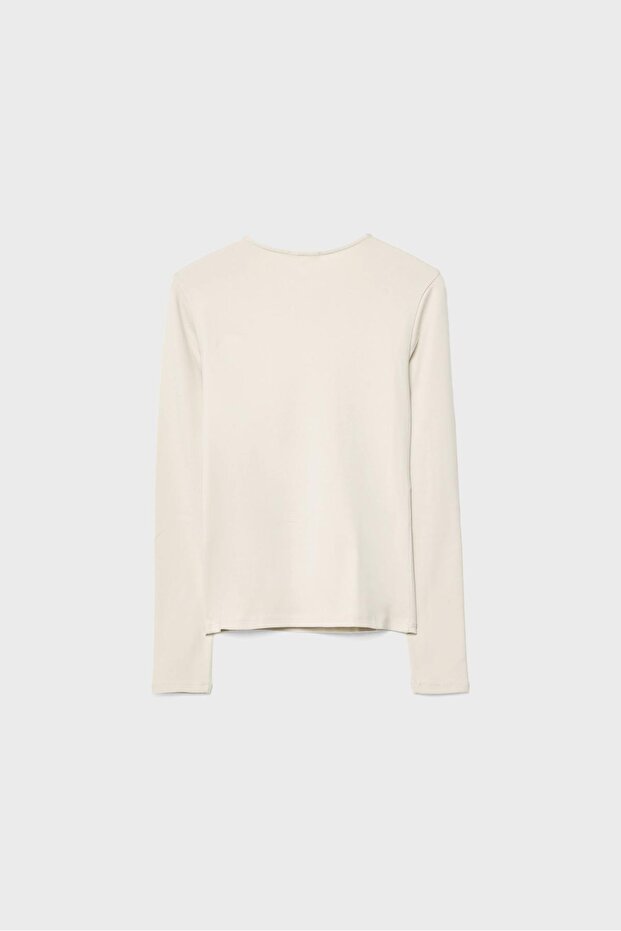 Basic uzun kollu tişört - 6