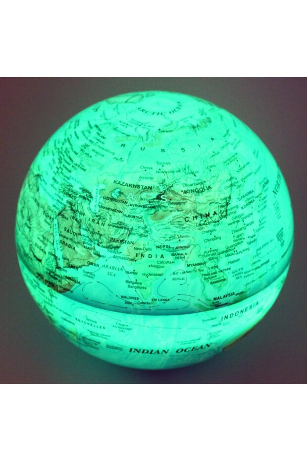 IŞIKLI DÖNEN DÜNYA KÜRE SARI - 7