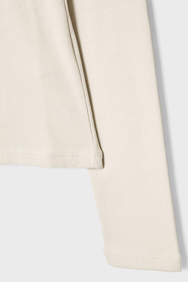 Basic uzun kollu tişört - 7