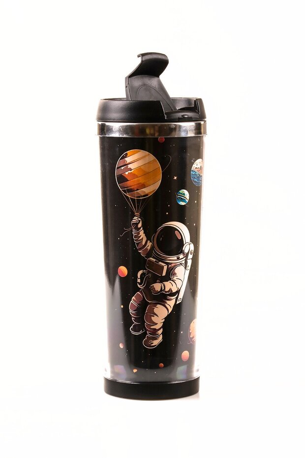 360 ml Steel Thermos Mug – Alien Design, Steel Inner Chamber, Hot and Cold Beverage Cup