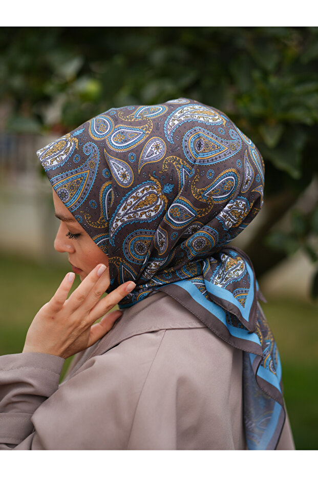 وشاح بنمط عرقي، وشاح منقوش - 4