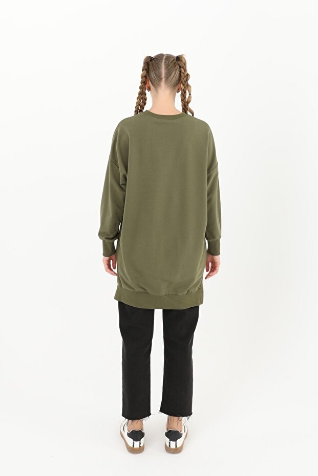 Bisiklet Yaka Basic Araboy Tunik 30644 - 5