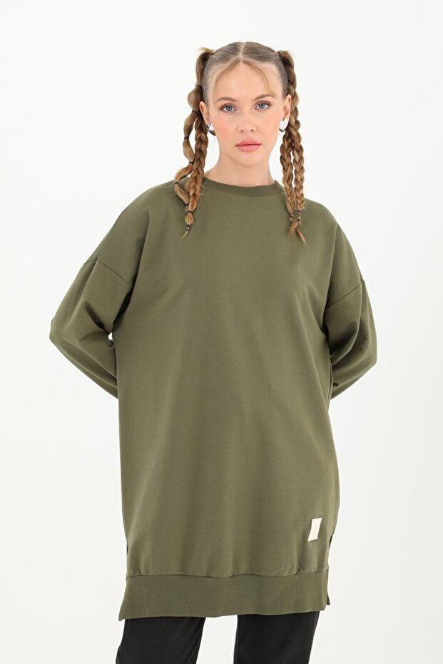 Bisiklet Yaka Basic Araboy Tunik 30644 - 2