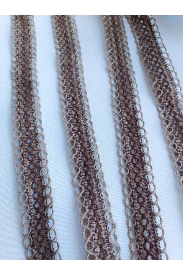 شريط محبوك منقوش من الخوص - 4