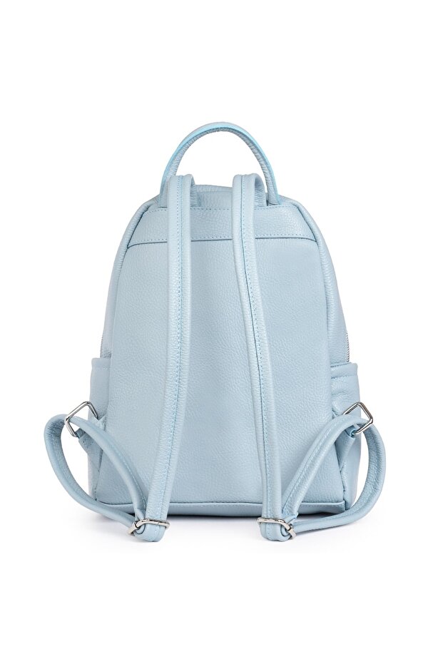 Alghero blue genuine leather backpack - 3