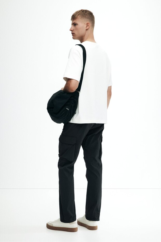 Naylon Kargo Pantolon Regular Fit - 4