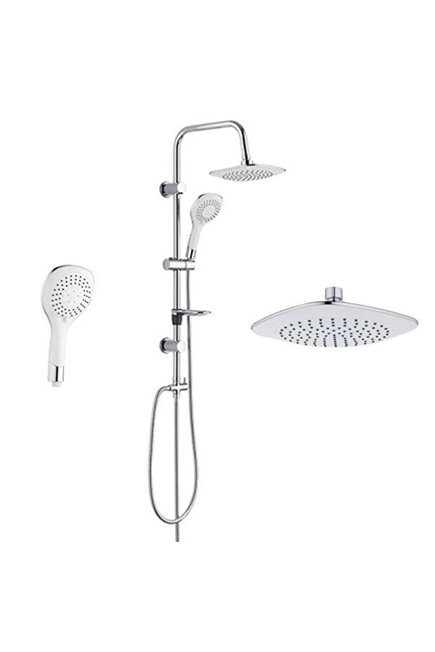 5+1 Function Shower Robot Overhead Shower Set Shower Head System Set Sprinkler Shower Robot ()