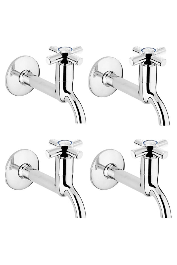 4-way Plus Open Close 4 Arm Chrome صنبور دوار مدخل واحد من خلال الحائط (ليسينيا)