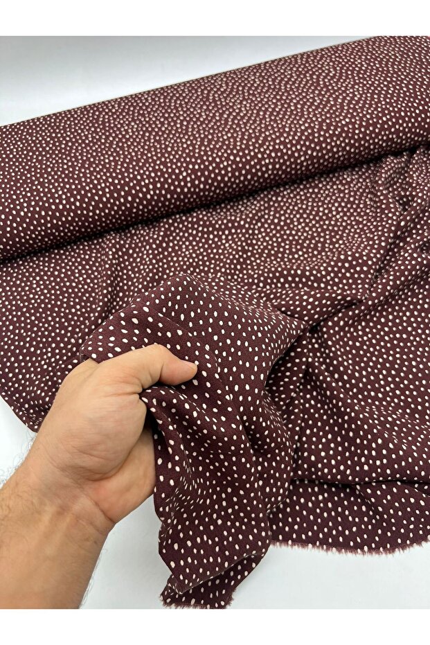 Moroccan Viscose Fabric (Width 145 cm) Is Flowy and Does Not Show Through. It Is Found in the Crepe Texture of Viscose Fabric. - 3
