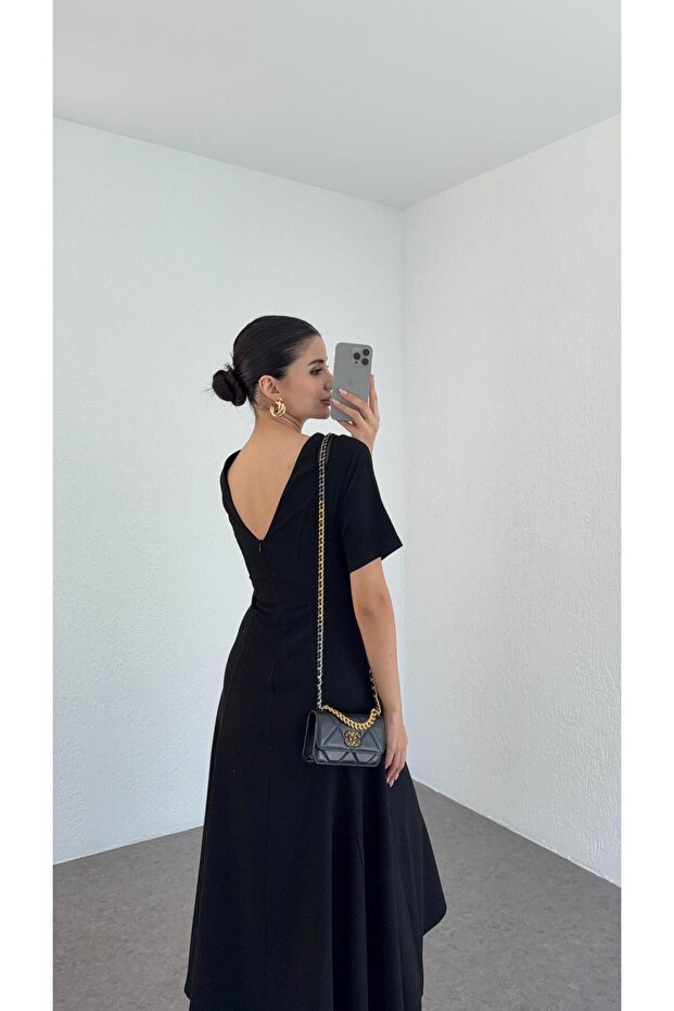 Basic Siyah Elbise - 2