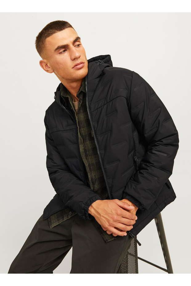 معطف رجالي أسود 12260478_JCOSONIC LIGHT JACKET SN