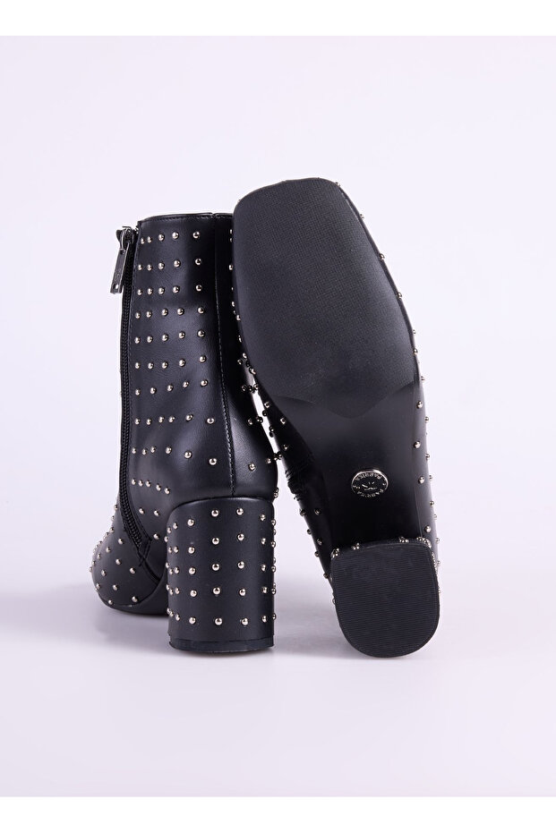 Siyah Kadın Topuklu Bot DIVNA - 4
