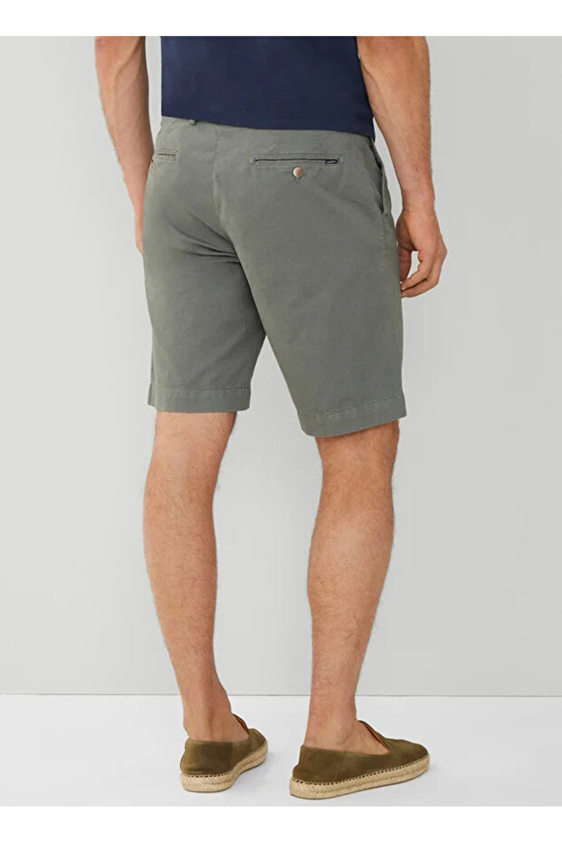 Haki Erkek Normal Bel Slim Fit Şort HM801308 - 4