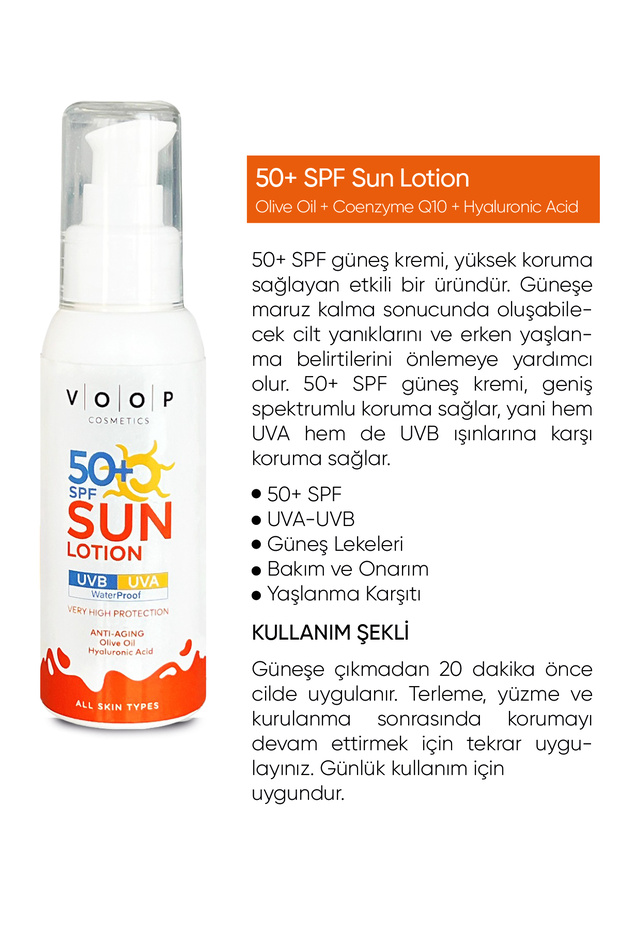 Vücut & Yüz Güneş Kremi Çok Yüksek Koruma 50 Spf - 100 ml | Coenzyme Q10 Ve Hyaluronik Asit - 3