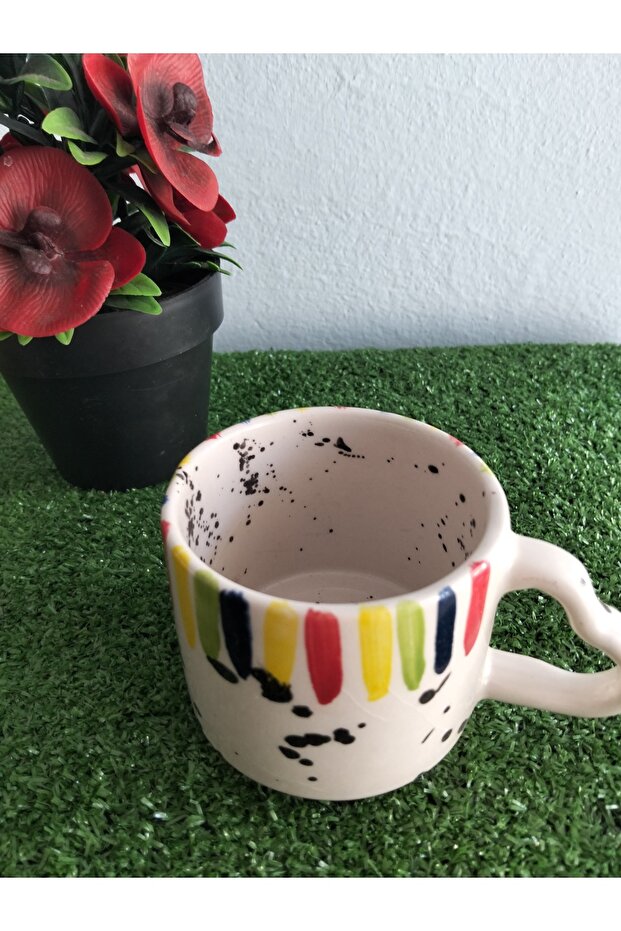 فنجان قهوة 'قوس قزح' 🌈 " - 6