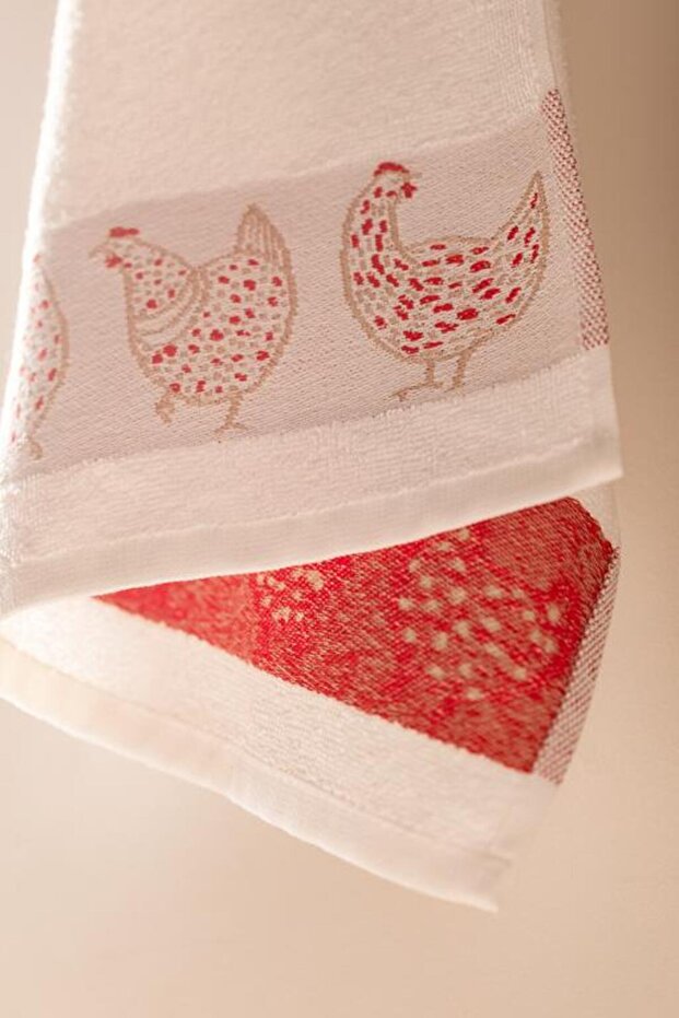 Yeni Sezon Poulette Mutfak Havlu Seti - EKRU/TAŞ - 2