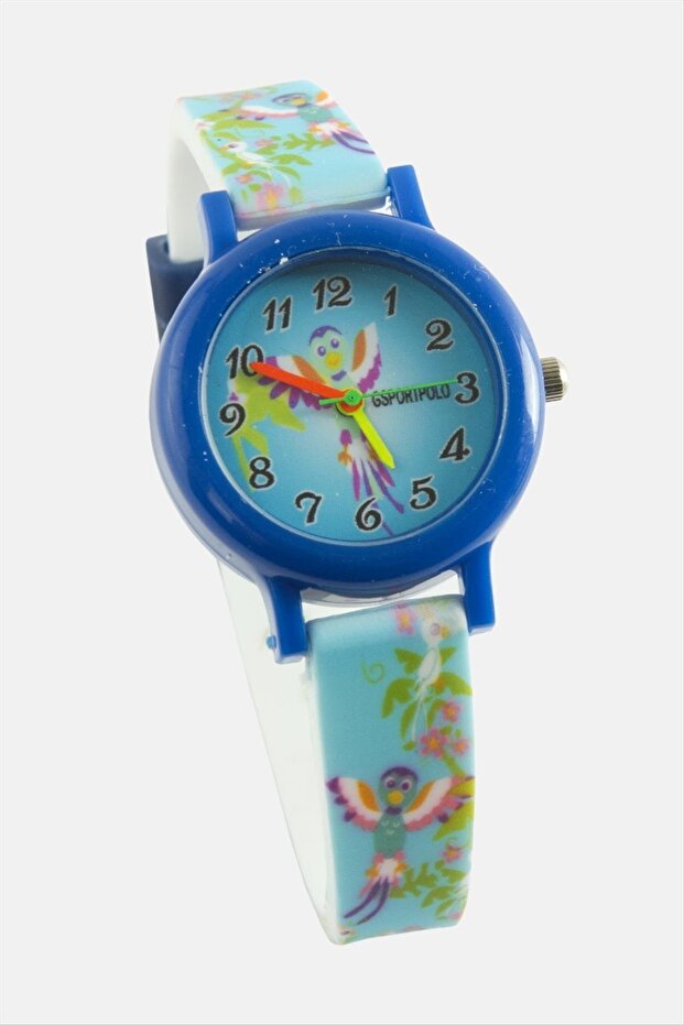 Bird Patterned Children's Wristwatch