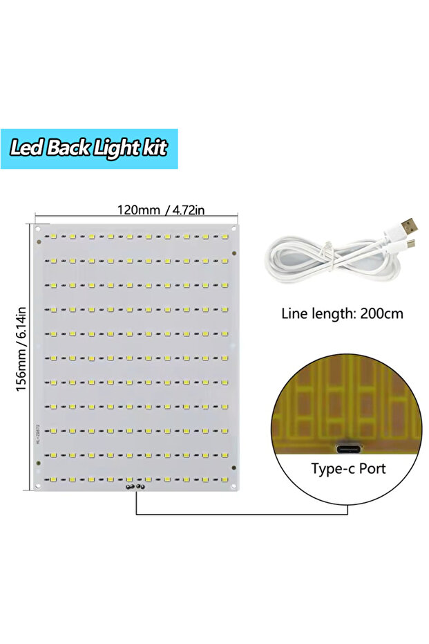 مجموعة واحدة (قطعة واحدة) من مجموعة الإضاءة الخلفية LED لمصباح Bambu Lab LED ومجموعة إضاءة قابلة للتعديل وأجزاء إضاءة LED Har