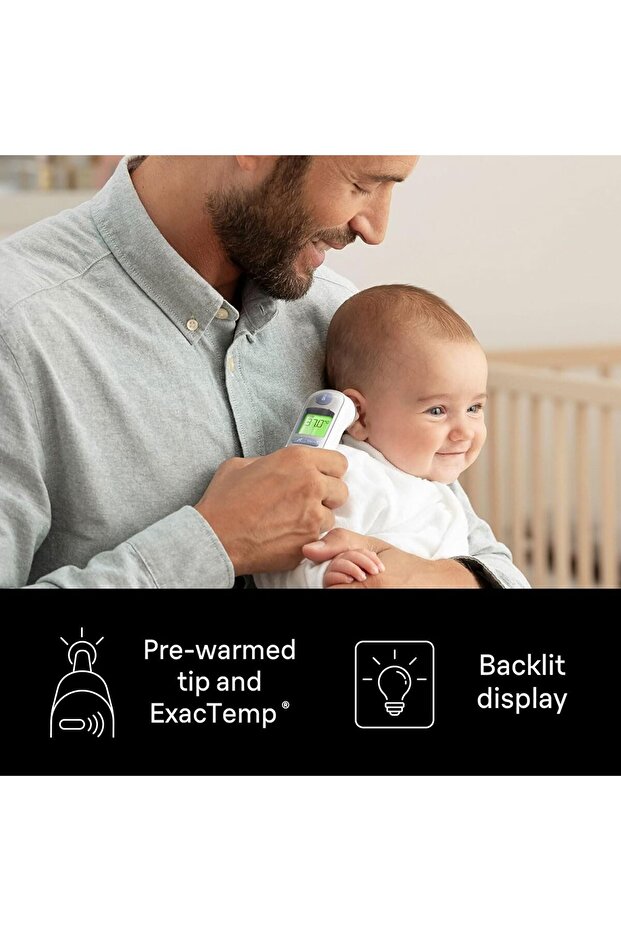 ThermoScan 7, Ear Thermometer, Age Precision with Colour Coding - IRT 6520 White - 4