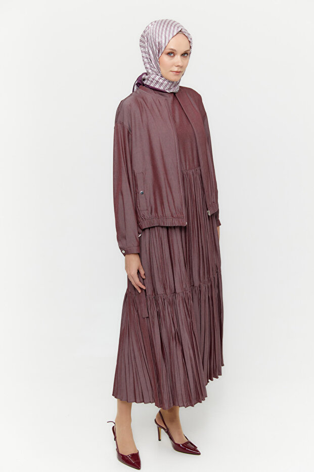 Bomber Ceketli Elbise - 3