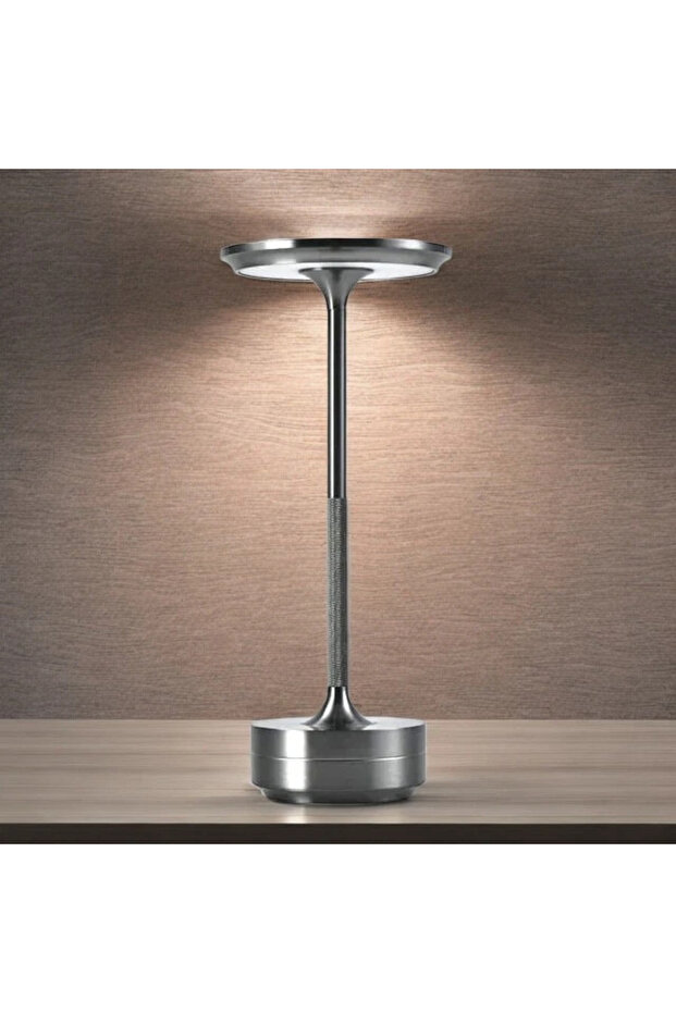 Şarjlı Masa Lambası Silver - 3