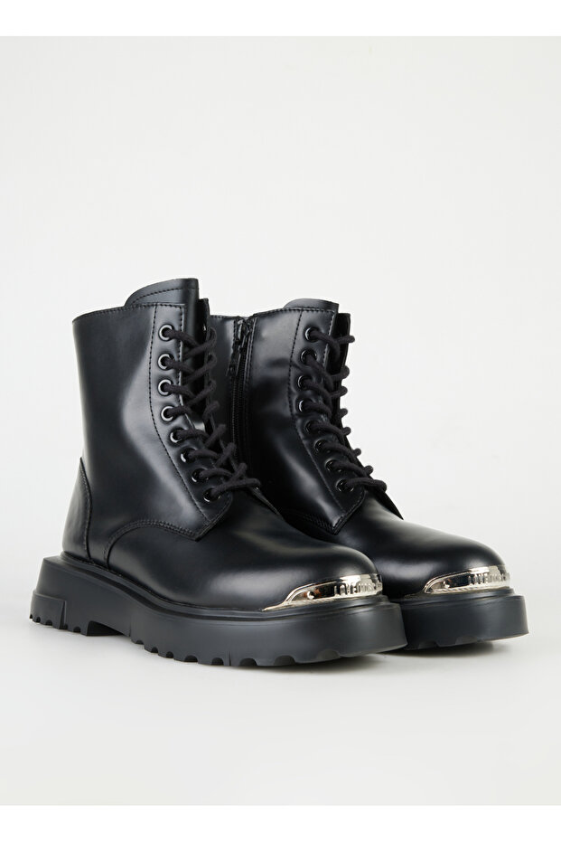 Siyah Kadın Deri Bot JA24124G1L - 2