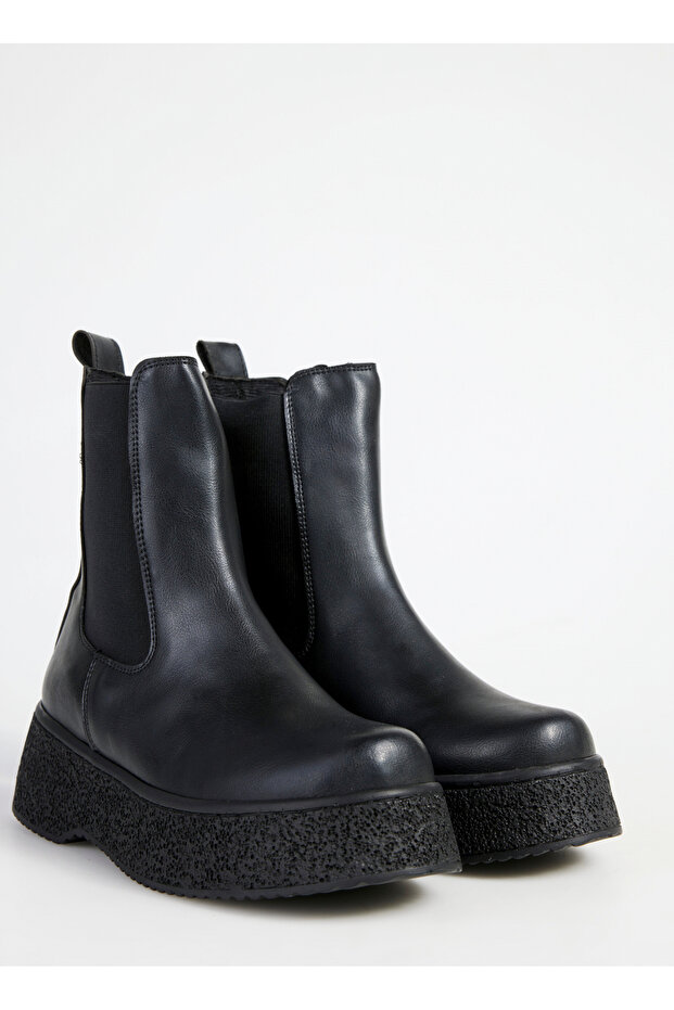 Siyah Kadın Bot LALKA - 5