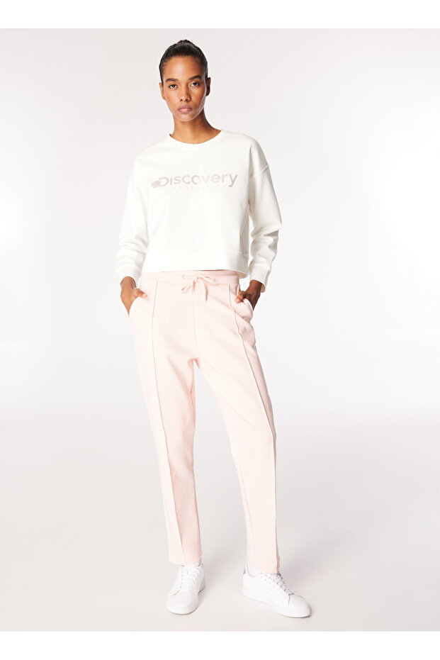 Açık Pembe Kadın Basic Fit Eşofman Altı D4WL-EA3003 - 1